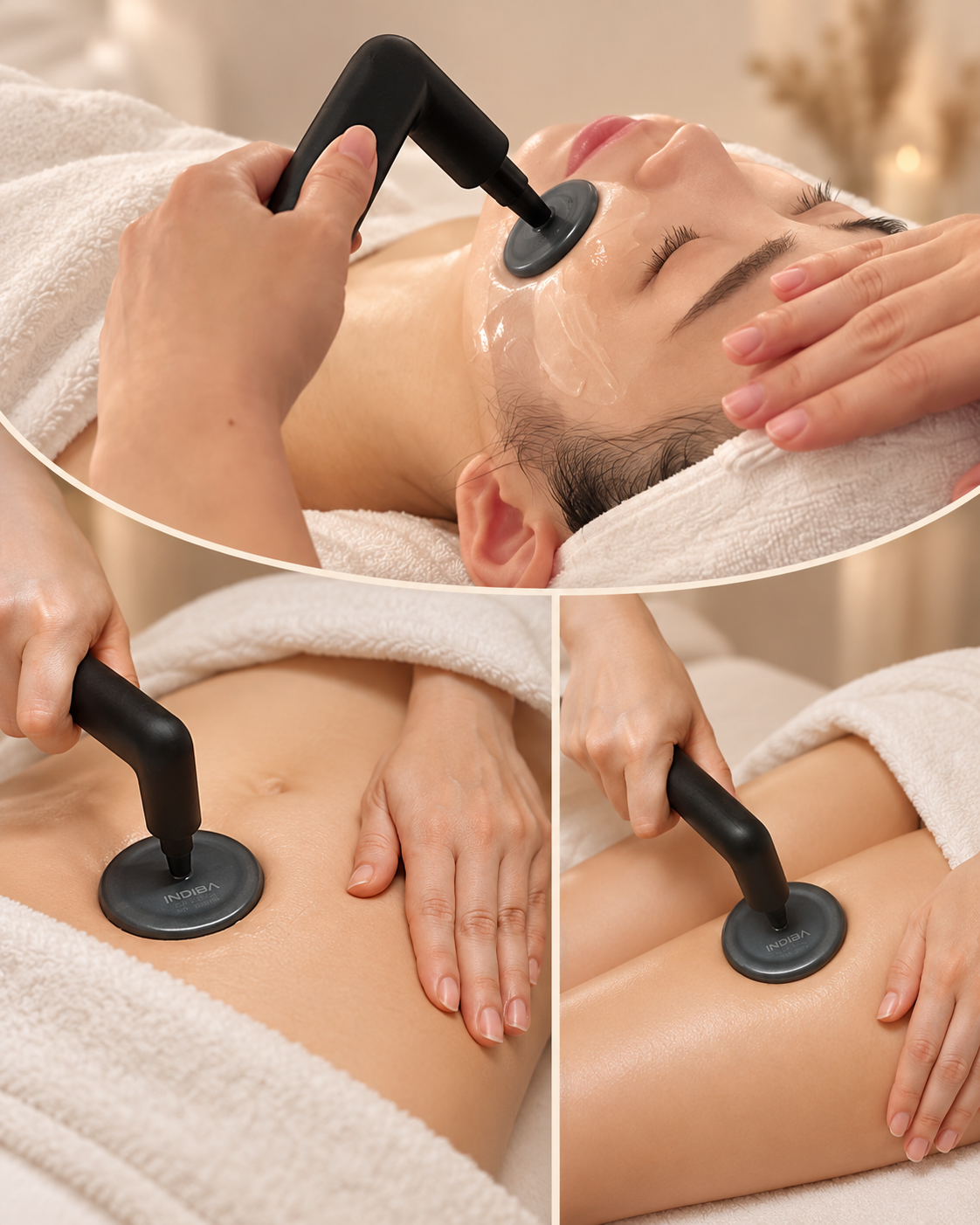 ZOEI SPA INDIBA 英特波臉部、腹部與腿部護理實景拼圖